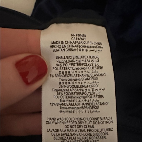 BCBG Midnight Blue Velvet Long Sleeve JUMPSUIT - Picture 6 of 6